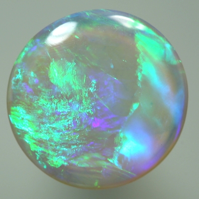 SOLID CRYSTAL OPAL Rolling flashes of green to purple